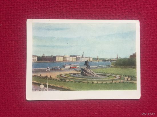 Ленинград. Площадь Декабристов. Памятник Петру 1. 1960 г. Чистая.