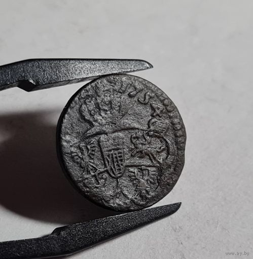 Солид 1754 года Август III Королевство Польское ХОРОШИЙ