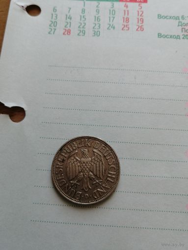 1 марка 1969 D