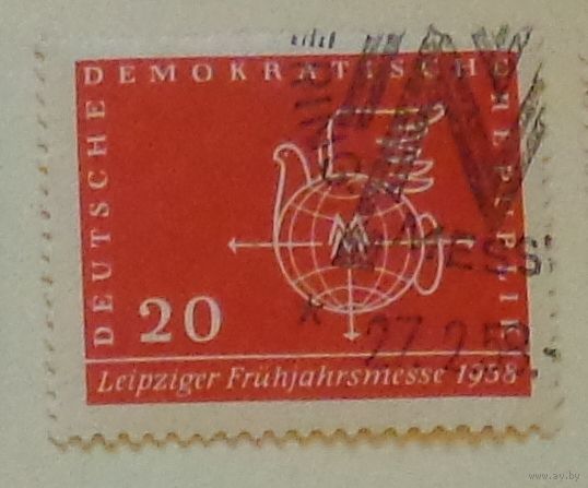 Лейпцигская весенняя ярмарка. ГДР. Дата выпуска:1958-02-27