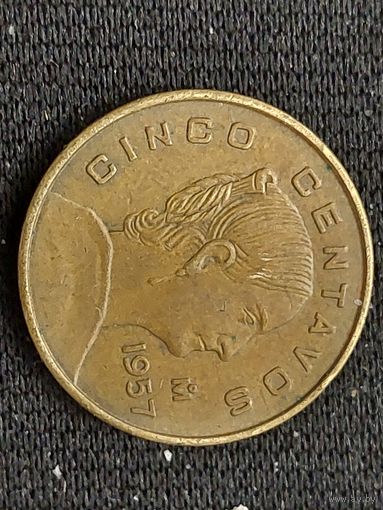 5 центаво мексика 1957