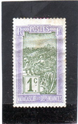 Мадагаскар.Ми-74. Filanzane transport (носилки).1908.