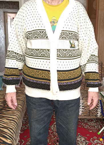 Кардиган толстый и теплый, мужской, р.54-60, б.у в отличном состоянии