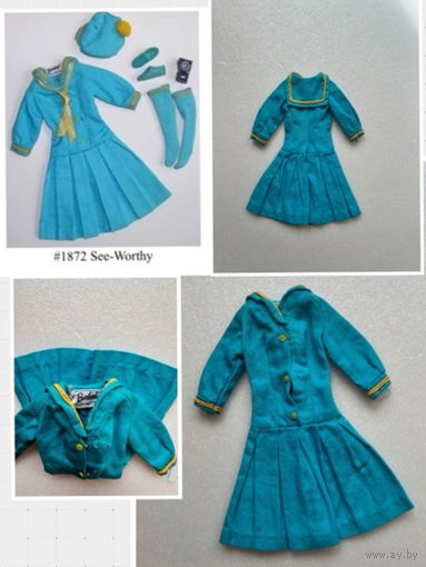 Платье для куклы Barbie из сета 1969 года See Worthy