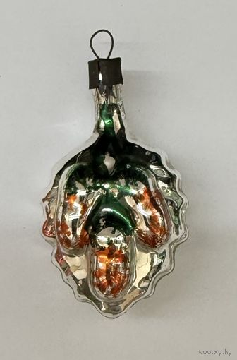 Елочная игрушка дубовый лист с желудями СССР