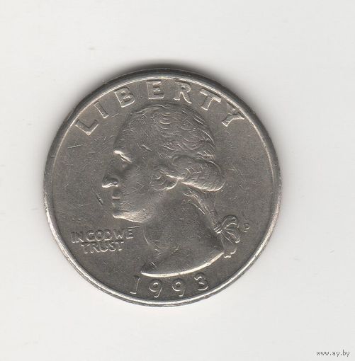 Квотер (25 центов) США 1993 Р Лот 8265