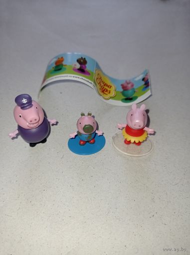 Игрушки из Чупа чупс шаров , свинка Пеппа, семья свинки Пеппы