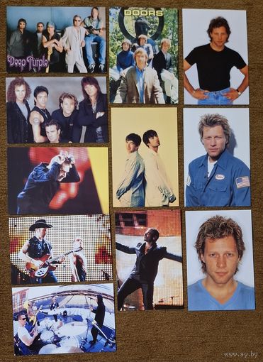 DEEP PRPLE, the DOORS, OASIS, Bon Jovi, U2 открытки