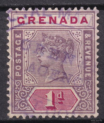 18.BrKCI. Великобритания. Колонии. Гренада. Стандарт. Виктория. 1896 г. 1P. Mi.#33.