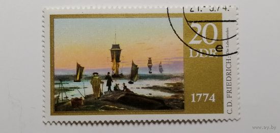 ГДР 1974. Картины - 200-летие Каспара Давида Фридриха