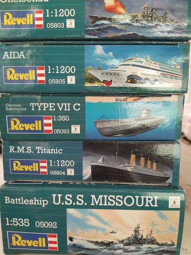 Сборные модели  Ревел одним лотом(продается лотом-6 единиц)