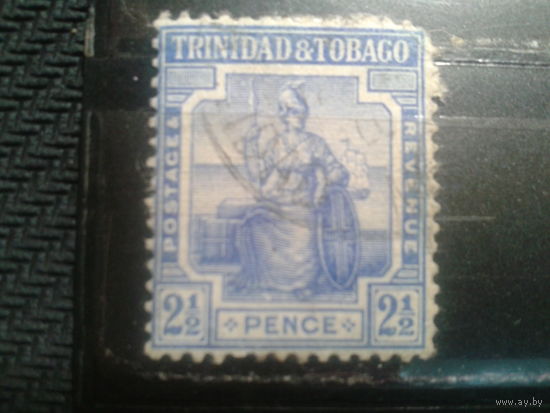 Тринидад и Тобаго, колония Англии, 1913. Стандарт. Сидящая Британия