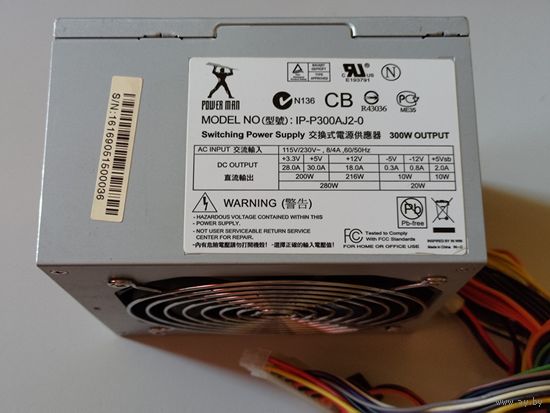 ATX блок питания Power Man (InWin) IP-P300AJ2-0 для ретро-систем
