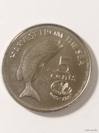 Фиджи 5 центов "50-и летние ФАО" 1995