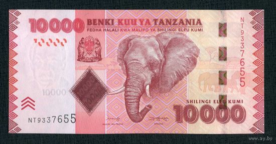 Танзания 10000 шиллингов образца 2010-2020 UNC