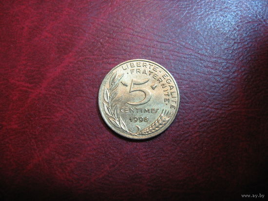 5 сантимов 1998 года Франция