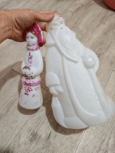Дед мороз + снегурочка игрушки под елку