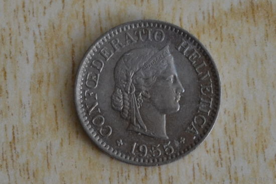 Швейцария 10 раппенов 1955