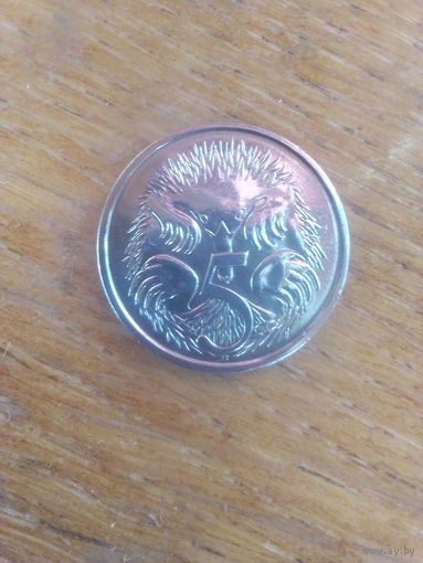 Монеты. Австралия 5 центов 1993г.