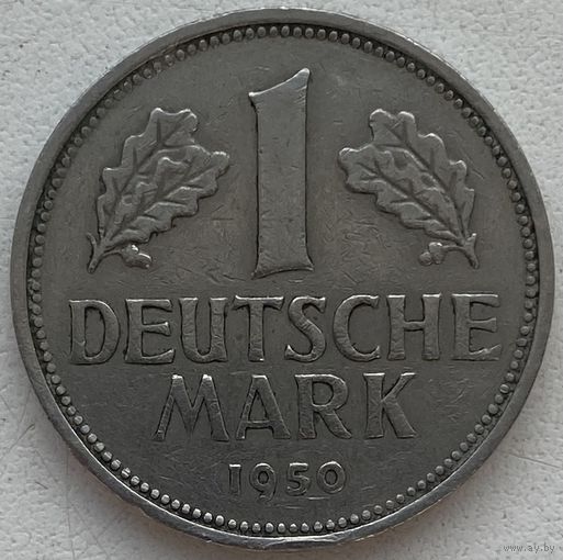 Германия 1 марка 1950 г. F