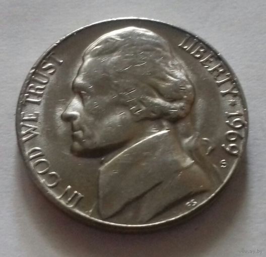 5 центов, США 1969 S