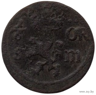 Королевство Швеция. 1/6 эре 1675. Король Карл XI Пфальц-Цвейбрюккен.