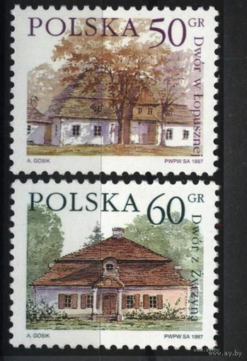 ПОЛЬША 1997 Mi# 3645-3646  СТАНДАРТ СЕЛЬСКИЕ УСАДЬБЫ **