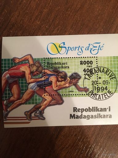 Мадагаскар 1994. Спорт. (блок)