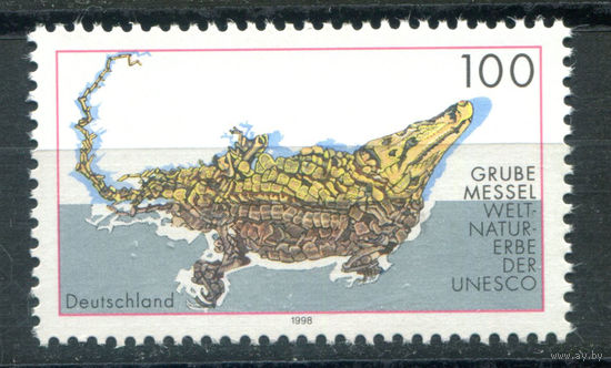 Германия - 1998г. - Наследие ЮНЕСКО. Окаменелости крокодилов - полная серия, MNH [Mi 2006] - 1 марка