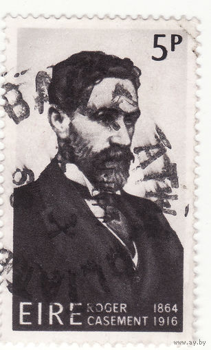 5 ирландские копейки (пенни) 1966 год Роджер Кейсмент 1864-1916 г.