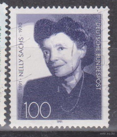 К 100-летию со дня рождения Нелли Сакс, писательницы Германия 1991 год   Известные люди Личности   лот 17