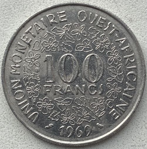 Западная Африка 100 франков 1969 г.