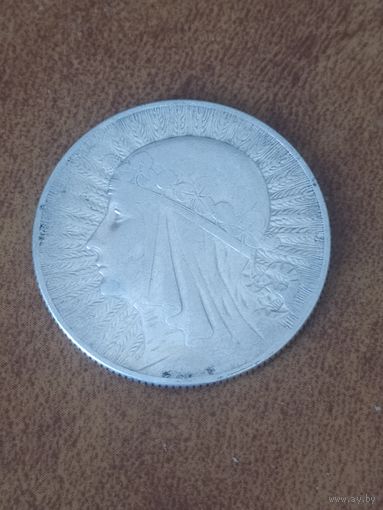 5 злотых 1933 г. Королева Ядвига