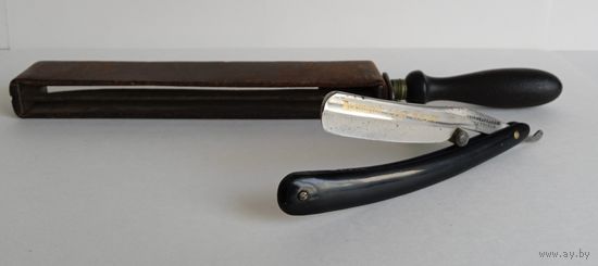 Опасная бритва THOS. WHATHAM & CO SHEFFIELD с устройством для правки