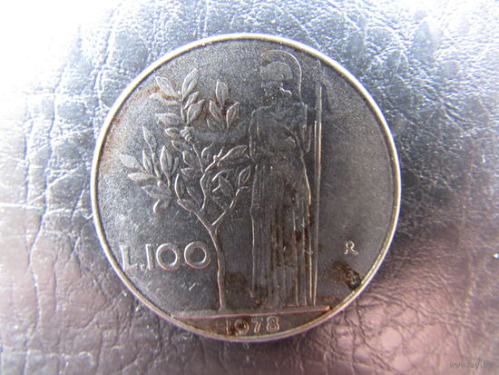 Италия. 100 лир. 1978. С 20 копеек. Распродажа коллекции. Смотрите другие лоты.