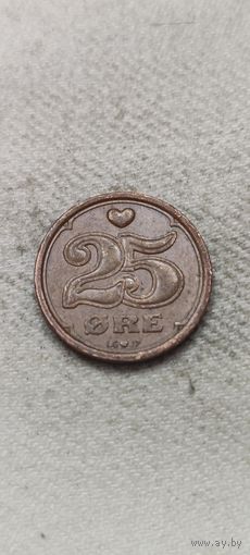 Дания 25 эре 1990