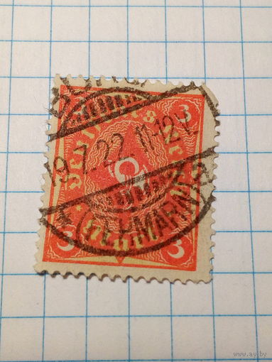 Марка Германия  1922 год