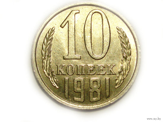 10 копеек 1981 UNC