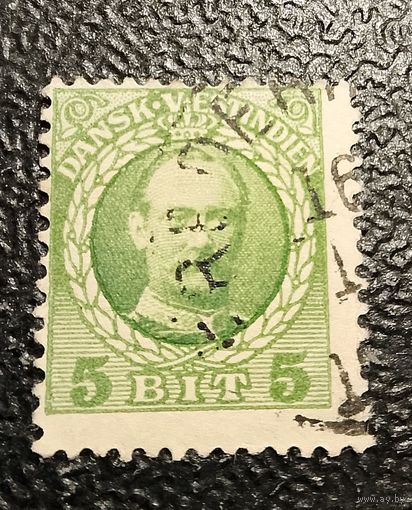 Датская Вест-Индия 3 михель 41