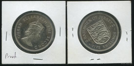 Джерси. 5 шиллингов (1966, UNC)