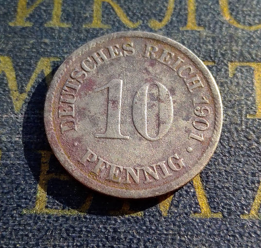 10 пфеннигов 1901 A Германская Империя #01