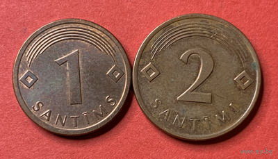 Латвия, 2 монеты