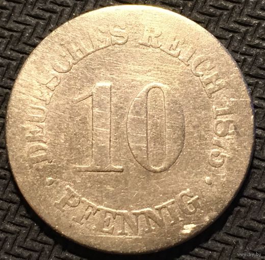 ЦІКАВІЦЬ АБМЕН! 10 пфеннігаў 1875