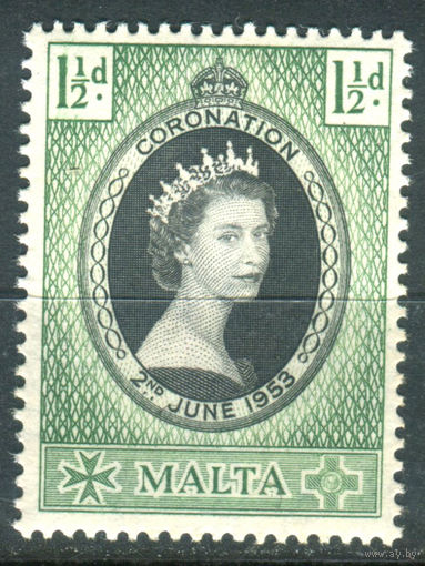 Британские колонии - Мальта - 1953г. - коронация королевы Елизаветы II - 1 марка - полная серия, MNH [Mi 232]. #2-Bc-D-KS-4