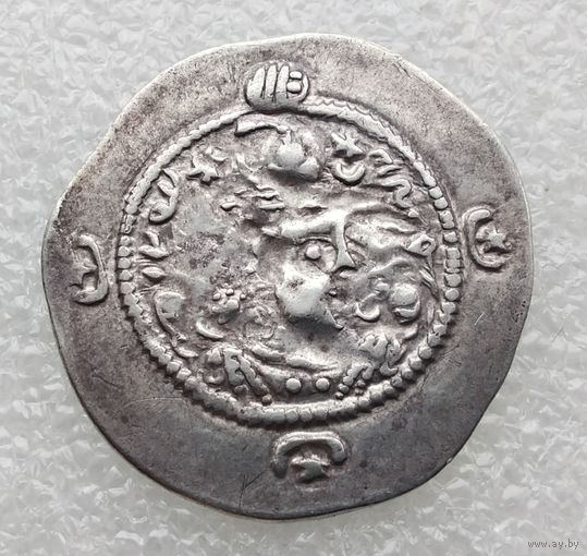 Иран (Персия) VI в. Драхма. Сасаниды. Хормизд IV (579-590 гг.), 5-й год правления, г. Стахр (Истахр)