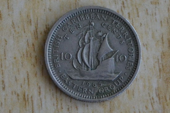 Карибы 10 центов 1965 с 1 руб