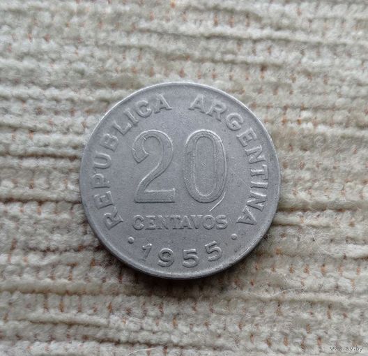 Werty71 Аргентина 20 сентаво 1955