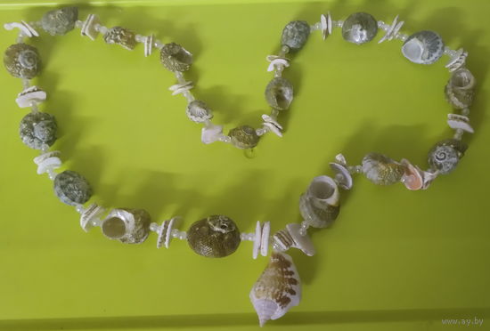 Бусы из ракушек , тяжёлые