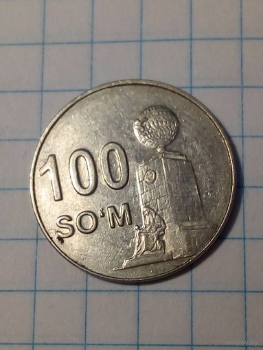 100 сум Узбекистан 2018 год