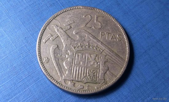 25 песет 1957 (65). Испания.